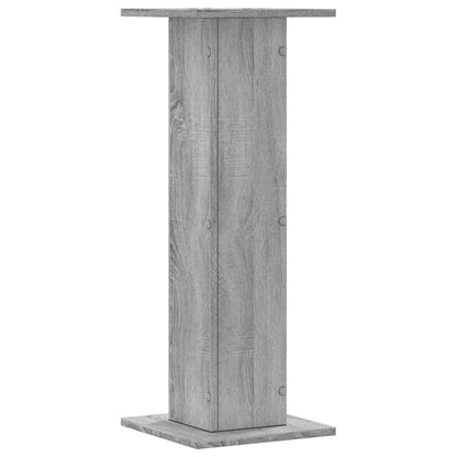 Supporti per Piante 2 pz Grigio Sonoma 30x30x80cm in Truciolato