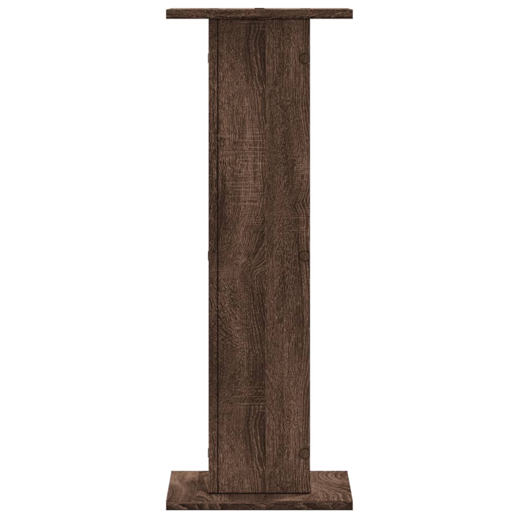 Supporti per Piante 2 pz Rovere Marrone 30x30x80 cm Truciolato - homemem39