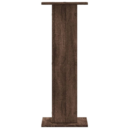 Supporti per Piante 2 pz Rovere Marrone 30x30x80 cm Truciolato - homemem39