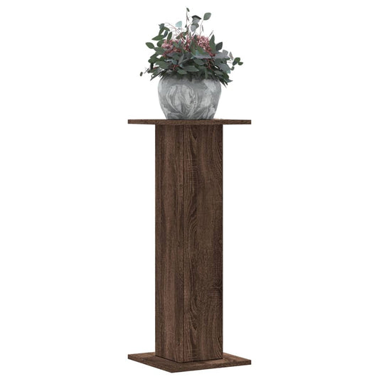 Supporti per Piante 2 pz Rovere Marrone 30x30x80 cm Truciolato - homemem39