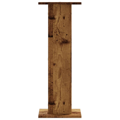 Supporti per Piante 2 pz Legno Vecchio 30x30x80 cm Truciolato