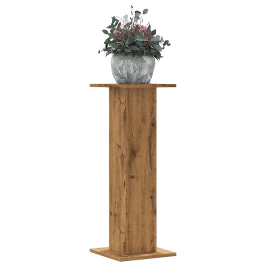 Supporti Piante 2 pz Rovere Artigianale 30x30x80 cm Truciolato - homemem39