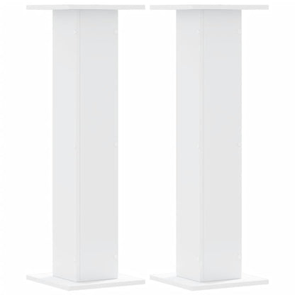 Supporti per Piante 2 pz Bianchi 30x30x95 cm Legno Multistrato - homemem39