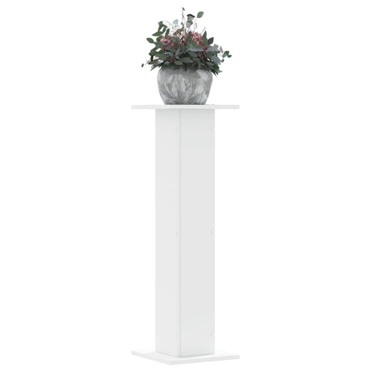 Supporti per Piante 2 pz Bianchi 30x30x95 cm Legno Multistrato - homemem39