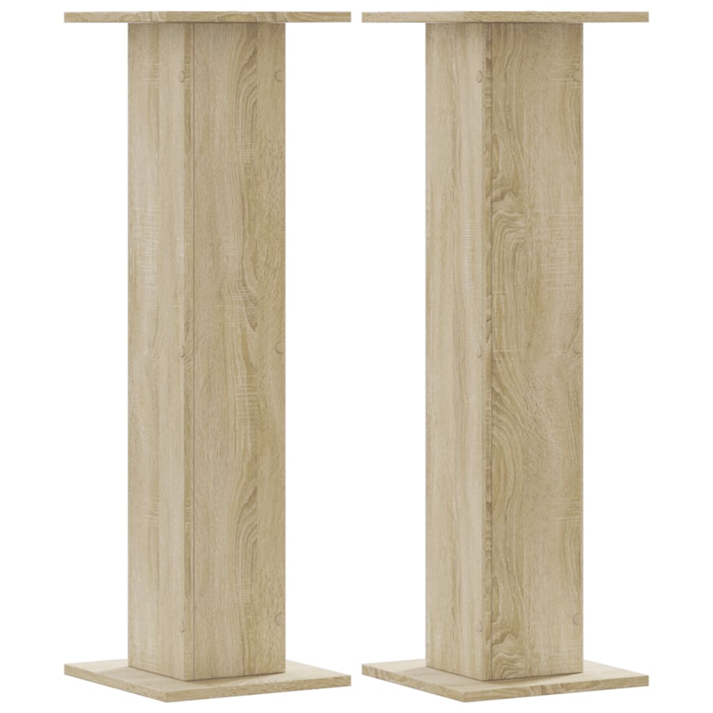 Supporti per Piante 2 pz Rovere Sonoma 30x30x95cm in Truciolato - homemem39