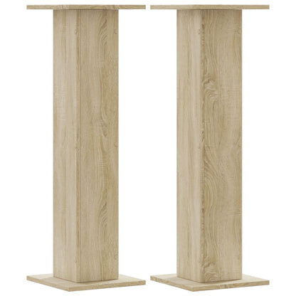 Supporti per Piante 2 pz Rovere Sonoma 30x30x95cm in Truciolato - homemem39