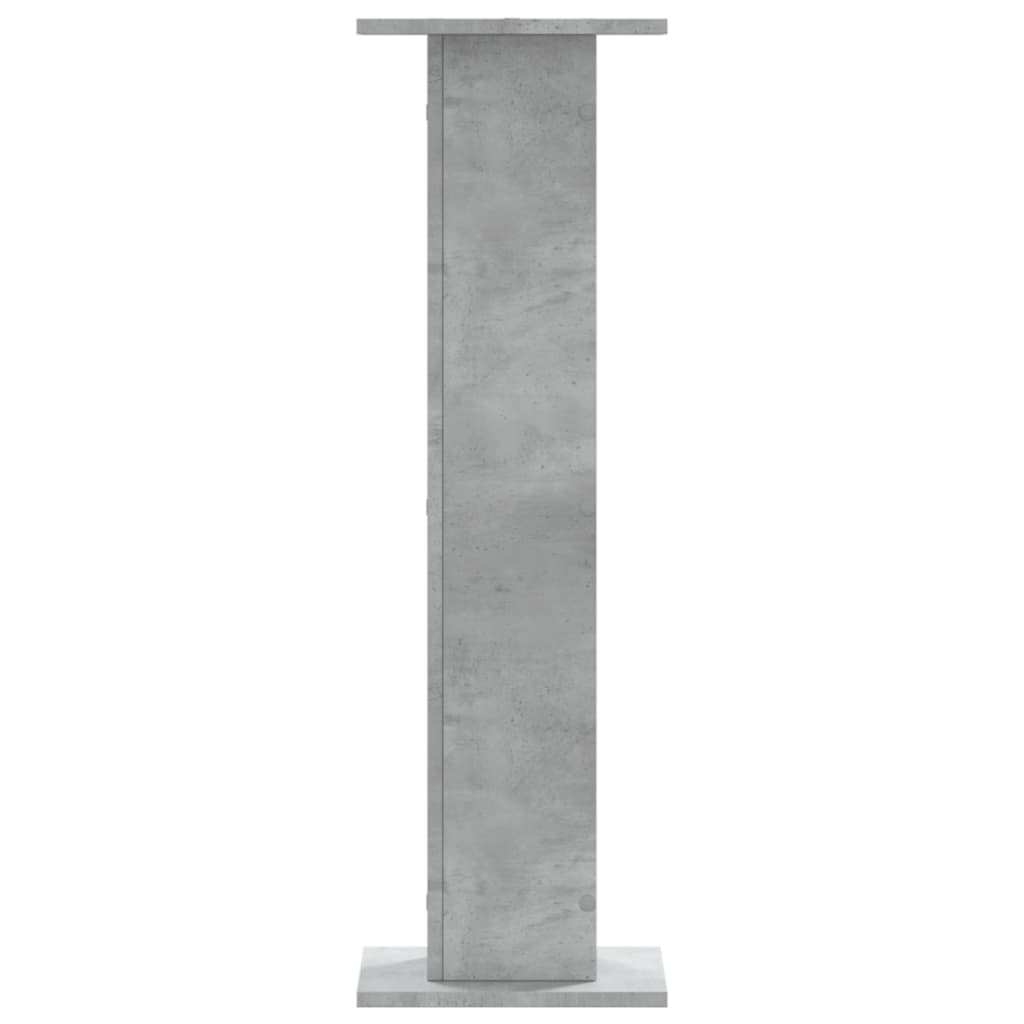 Supporti per Piante 2 pz Grigio Cemento 30x30x95 cm Truciolato