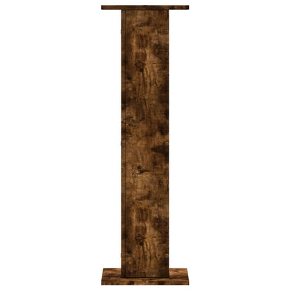 Supporti per Piante 2 pz Rovere Fumo 30x30x95 cm in Truciolato - homemem39