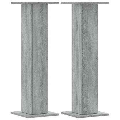 Supporti per Piante 2 pz Grigio Sonoma 30x30x95cm in Truciolato - homemem39