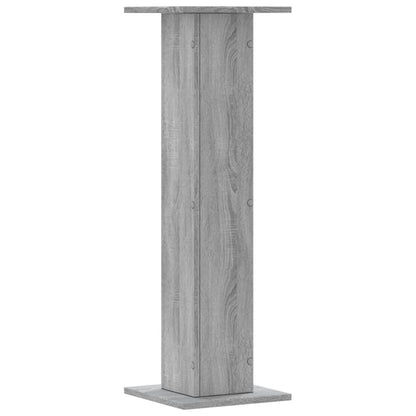 Supporti per Piante 2 pz Grigio Sonoma 30x30x95cm in Truciolato