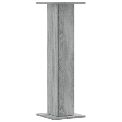 Supporti per Piante 2 pz Grigio Sonoma 30x30x95cm in Truciolato