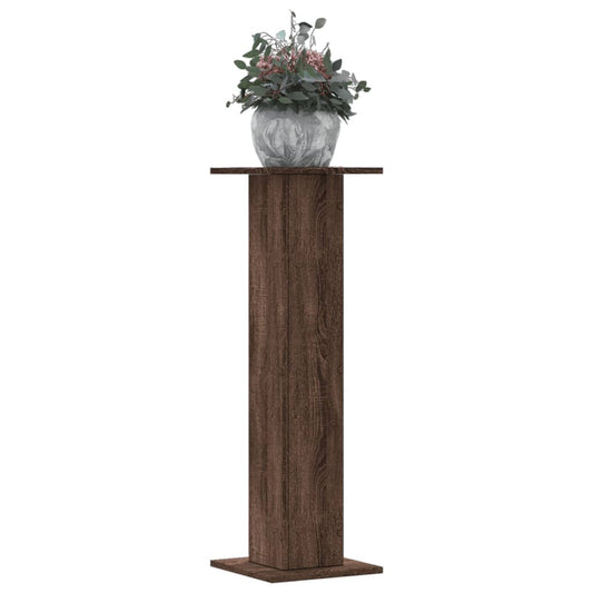 Supporti per Piante 2 pz Rovere Marrone 30x30x95 cm Truciolato - homemem39