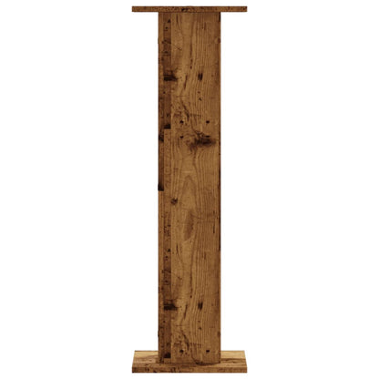 Supporti per Piante 2 pz Legno Vecchio 30x30x95 cm Truciolato