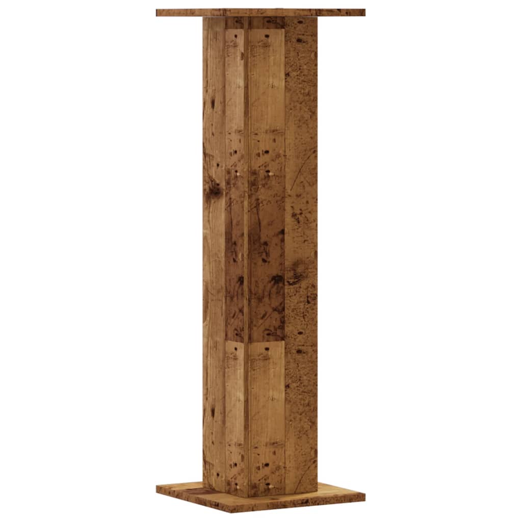 Supporti per Piante 2 pz Legno Vecchio 30x30x95 cm Truciolato