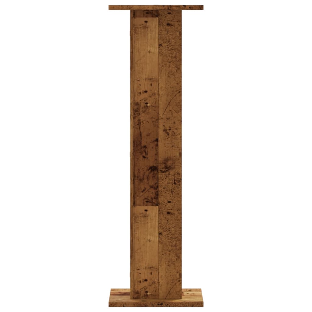 Supporti per Piante 2 pz Legno Vecchio 30x30x95 cm Truciolato