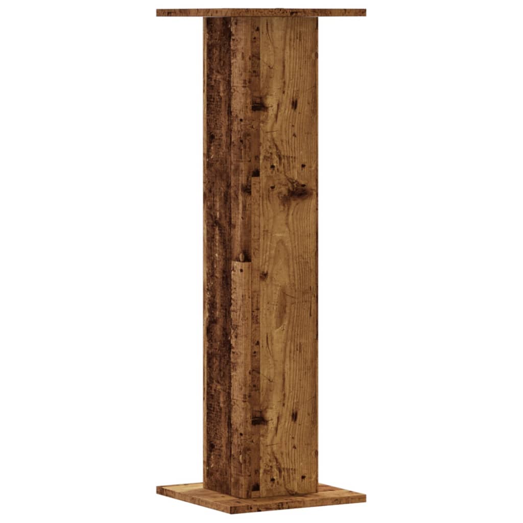 Supporti per Piante 2 pz Legno Vecchio 30x30x95 cm Truciolato