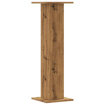 Supporti Piante 2 pz Rovere Artigianale 30x30x95 cm Truciolato - homemem39