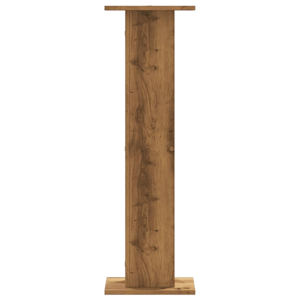 Supporti Piante 2 pz Rovere Artigianale 30x30x95 cm Truciolato - homemem39