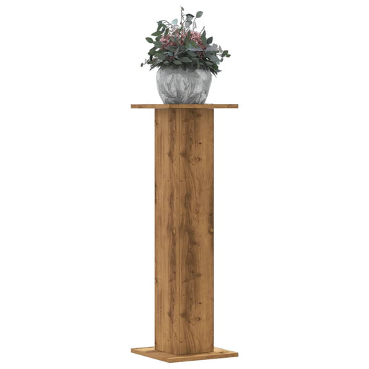 Supporti Piante 2 pz Rovere Artigianale 30x30x95 cm Truciolato - homemem39