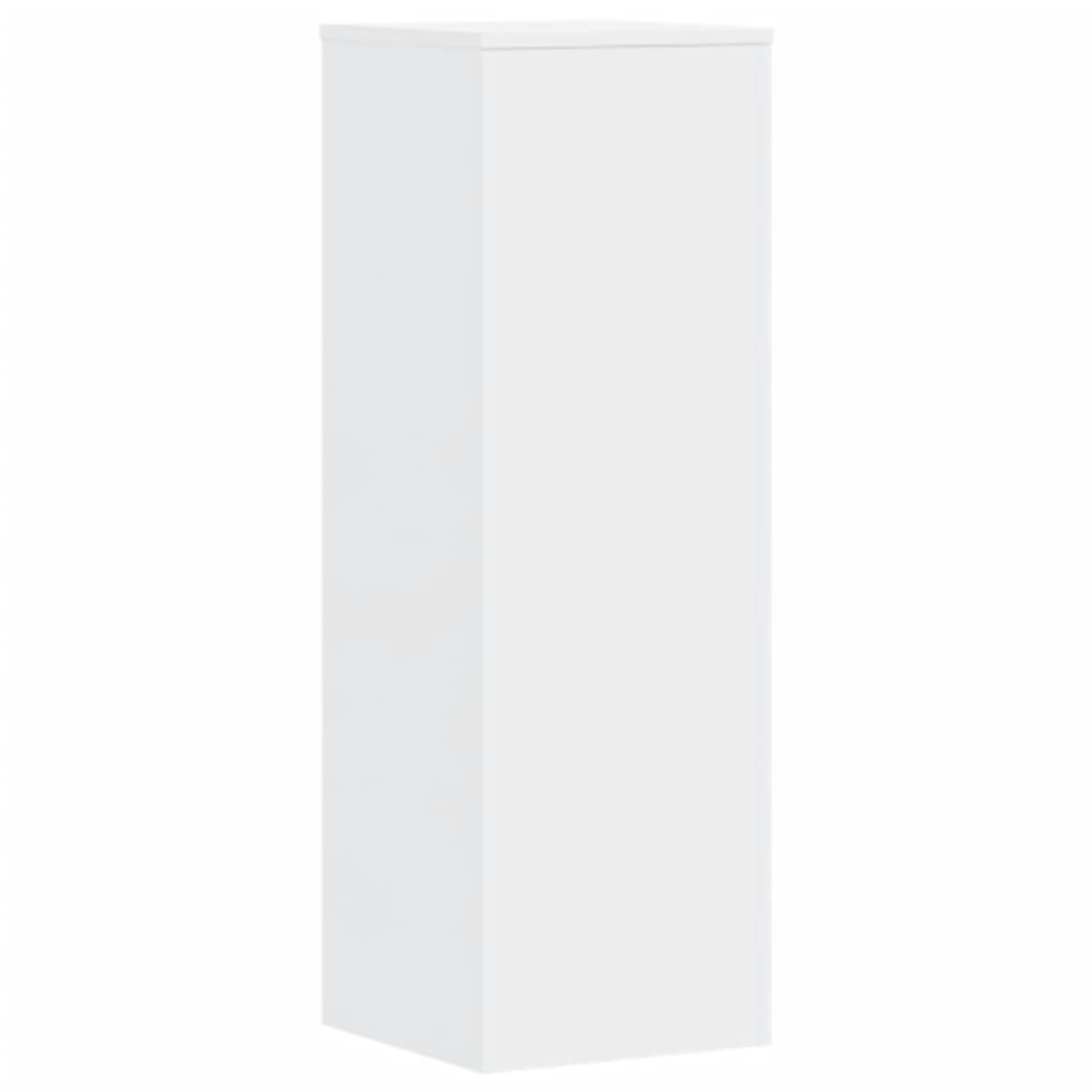 Supporti per Piante 2 pz Bianchi 33x33x100 cm Legno Multistrato - homemem39