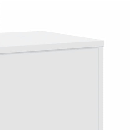 Supporti per Piante 2 pz Bianchi 33x33x100 cm Legno Multistrato - homemem39