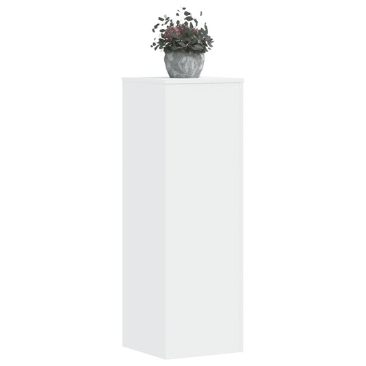 Supporti per Piante 2 pz Bianchi 33x33x100 cm Legno Multistrato - homemem39
