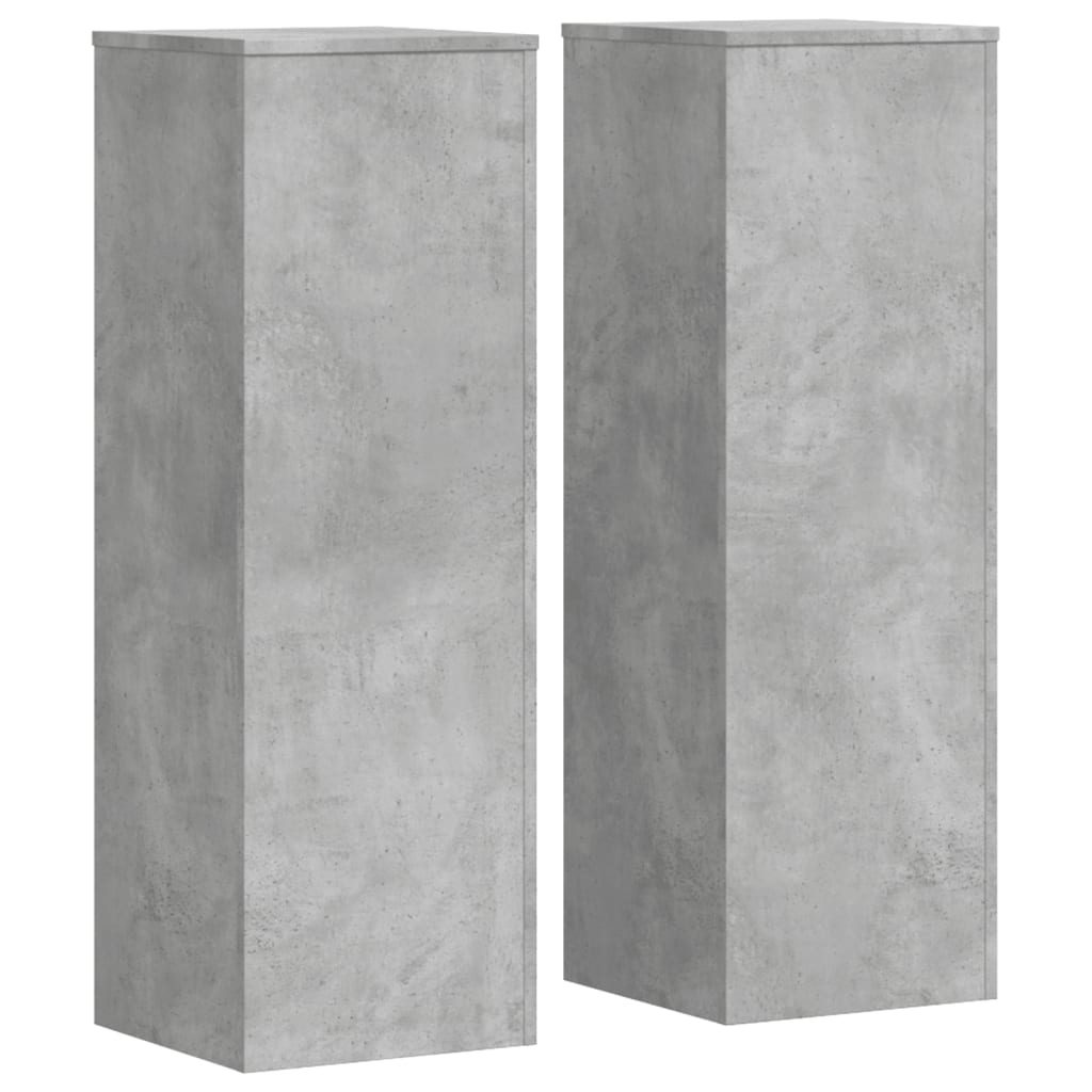 Supporti per Piante 2 pz Grigio Cemento 33x33x100cm Multistrato | homemem39