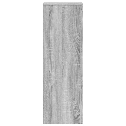 Supporti per Piante 2 pz Grigio Sonoma 33x33x100 cm Multistrato | homemem39