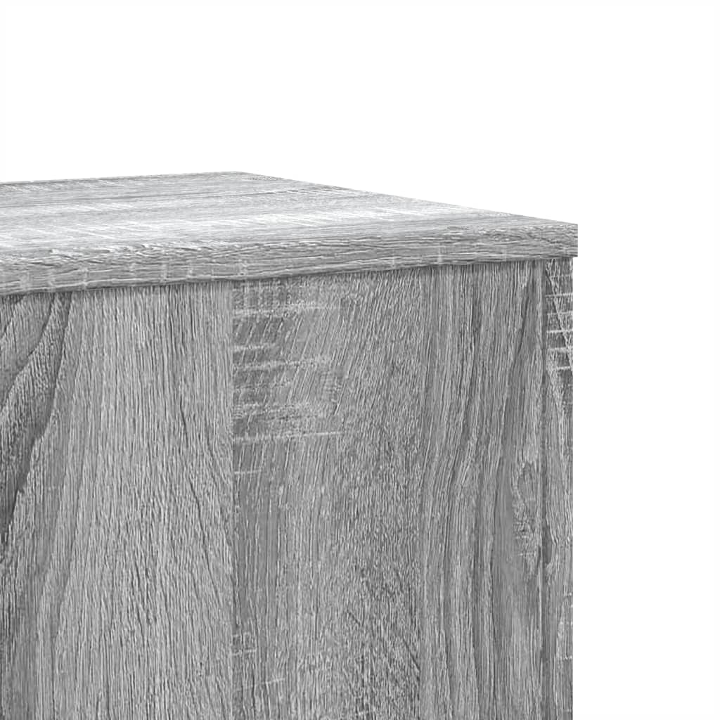 Supporti per Piante 2 pz Grigio Sonoma 33x33x100 cm Multistrato | homemem39