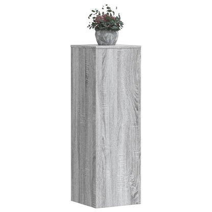 Supporti per Piante 2 pz Grigio Sonoma 33x33x100 cm Multistrato | homemem39