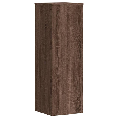 Supporti per Piante 2 pz Rovere Marrone 33x33x100cm Multistrato - homemem39