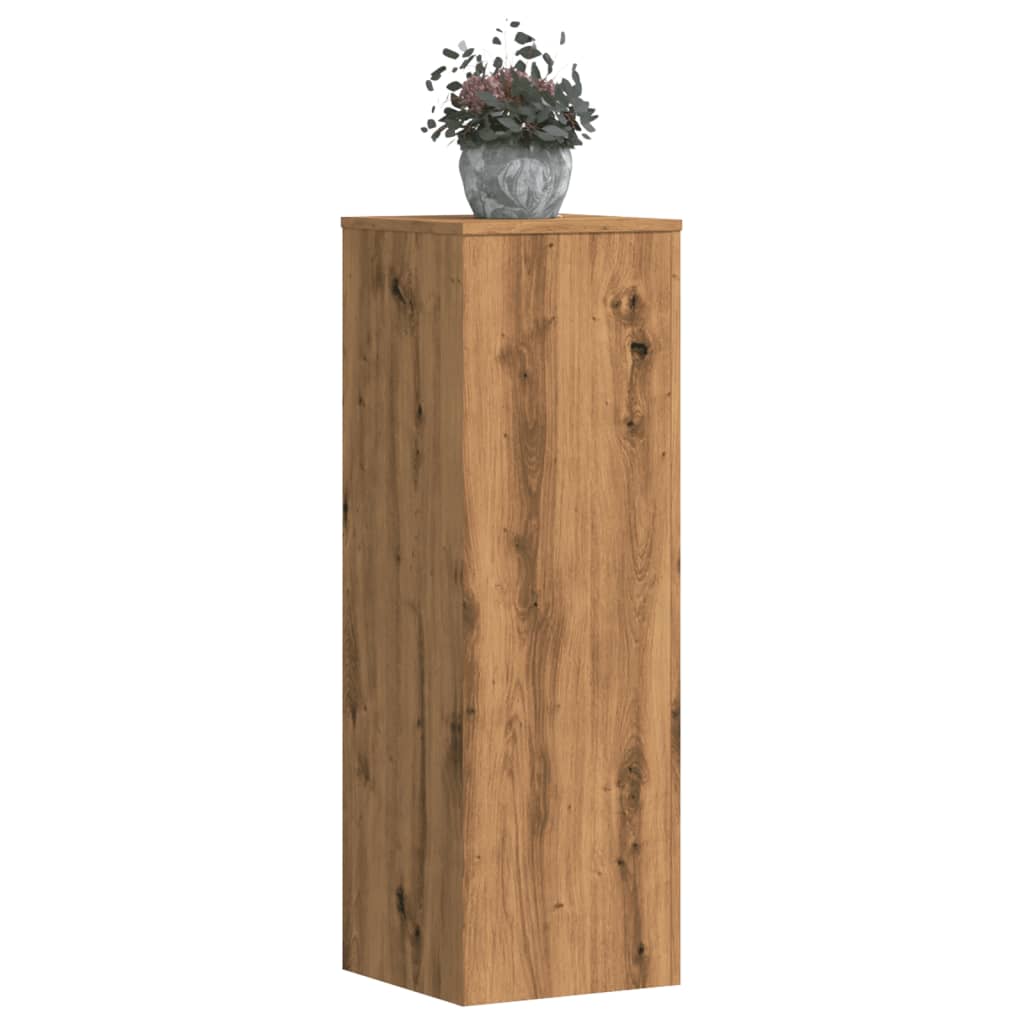 Supporti Piante 2 pz Rovere Artigianale 33x33x100cm Multistrato | homemem39