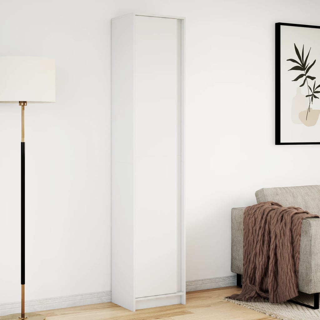 Credenza con LED Bianca 41,5x32,5x200 cm in Truciolato - homemem39