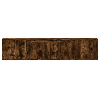 Mobile TV a Parete con LED Rovere Fumo 180x31x39,5 cm - homemem39