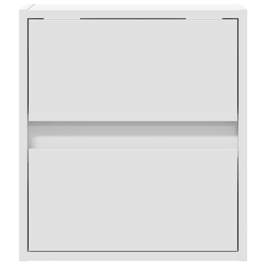 Comodino a Parete con Luci LED Bianco - homemem39