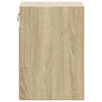 Comodini a Parete con luci LED 2 pz Rovere Sonoma | homemem39