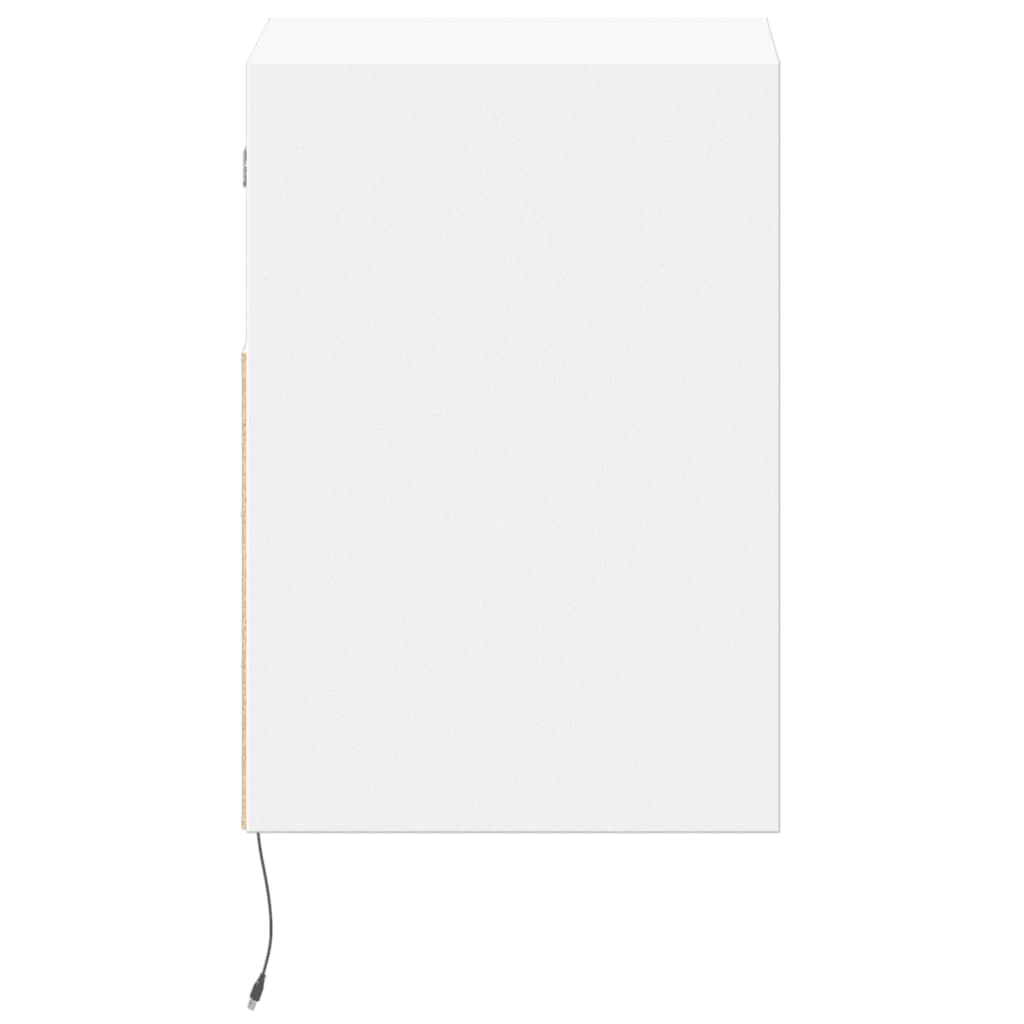 Comodino a Parete con Luci LED Bianco | homemem39