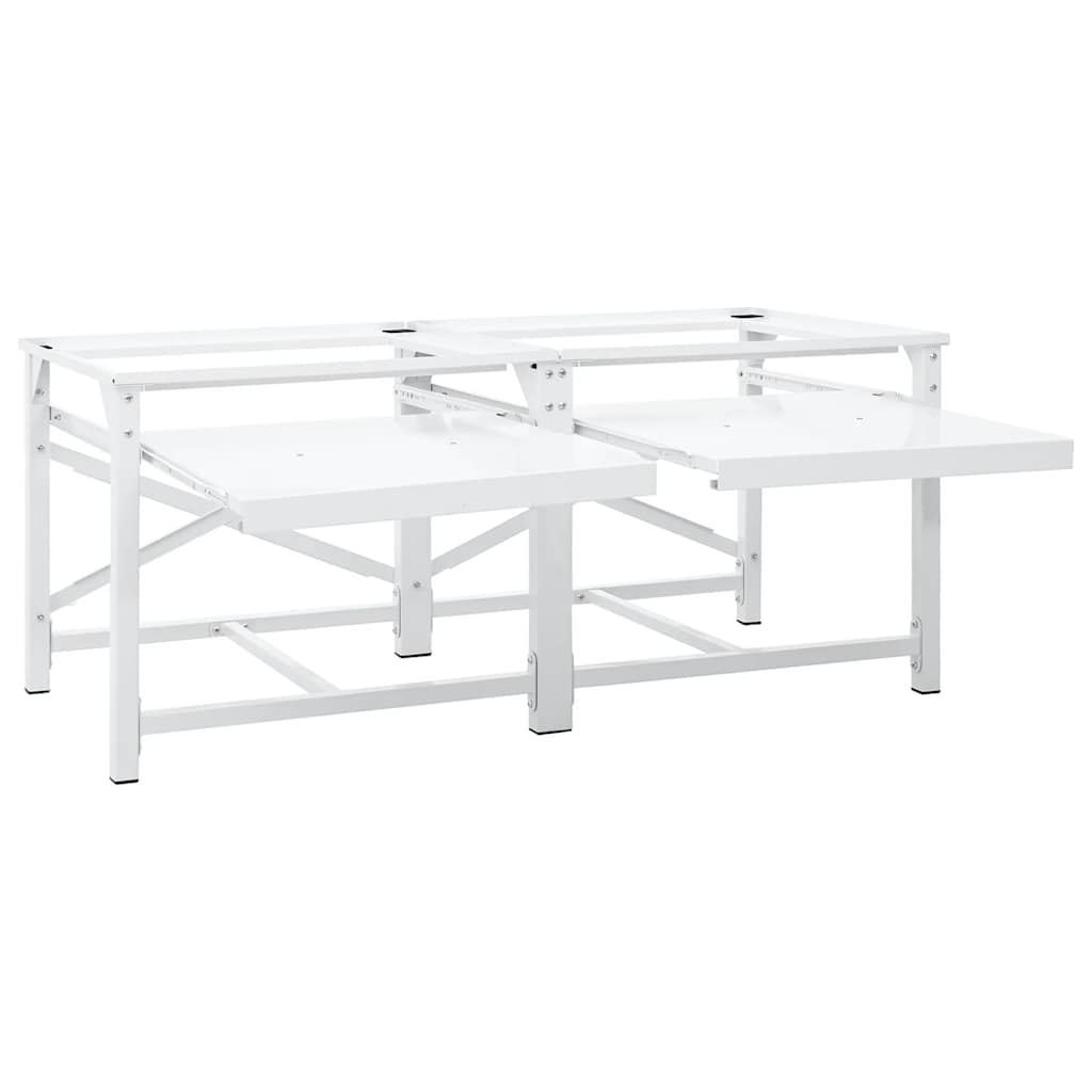 | Pedestallo per Lavatrice | Bianco Acciaio | homemem39