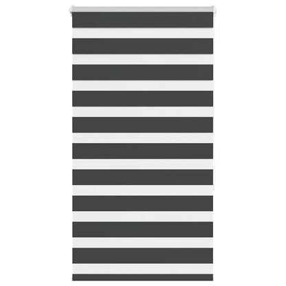 Tenda a Rullo Zebra Nero Larghezza Tessuto 75,9 cm Poliestere