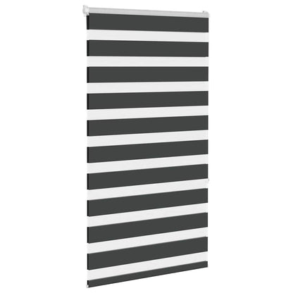 Tenda a Rullo Zebra Nero Larghezza Tessuto 75,9 cm Poliestere
