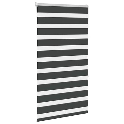Tenda a Rullo Zebra Nero Larghezza Tessuto 80,9 cm Poliestere