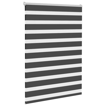 Tenda a Rullo Zebra Nero Larghezza Tessuto 95,9 cm Poliestere