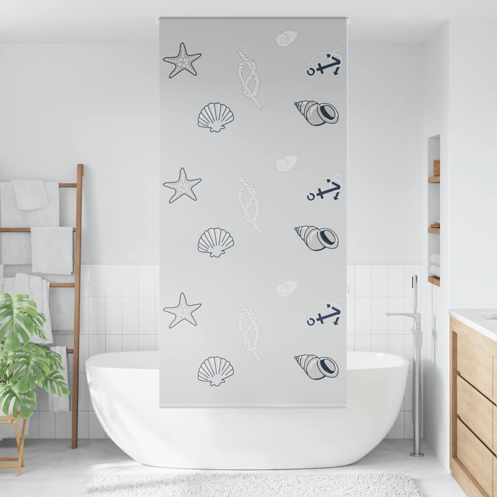 Tenda a Rullo Doccia 90x240 cm Larghezza Tessuto 86 cm | homemem39