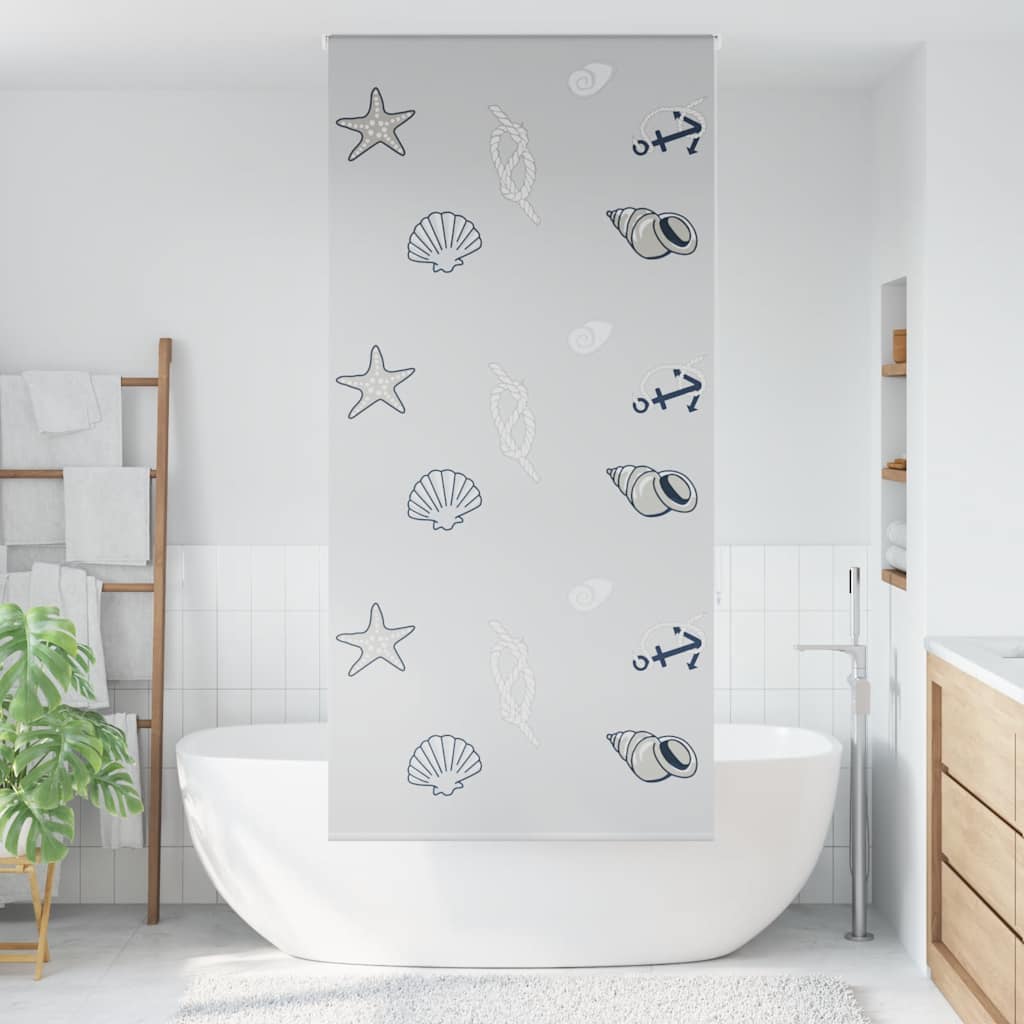 Tenda a Rullo Doccia 110x240 cm Larghezza Tessuto 106 cm | homemem39