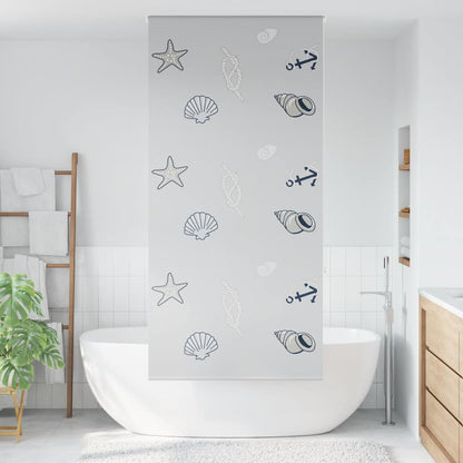 Tenda a Rullo Doccia 110x240 cm Larghezza Tessuto 106 cm | homemem39
