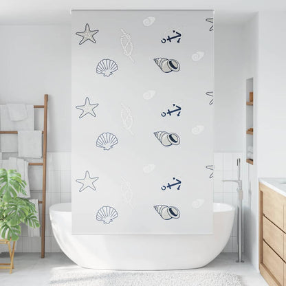 Tenda a Rullo Doccia 130x240 cm Larghezza Tessuto 126 cm