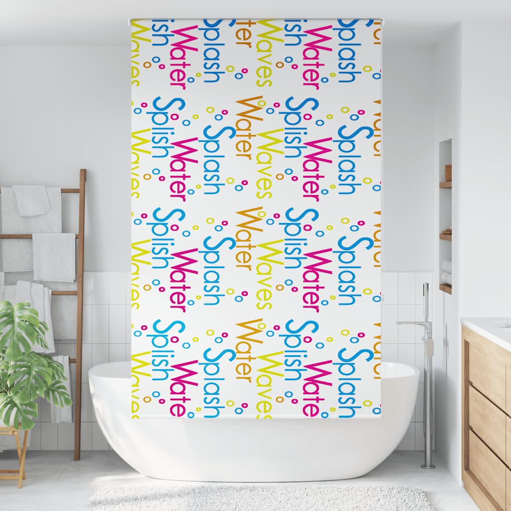 Tenda a Rullo Doccia 120x240 cm Larghezza Tessuto 116 cm | homemem39