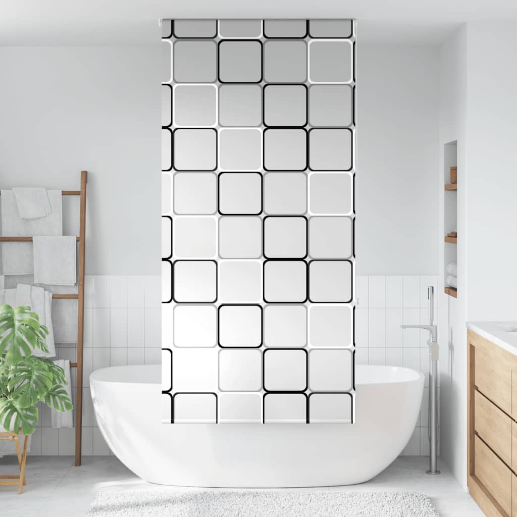 Tenda a Rullo Doccia 110x240 cm Larghezza Tessuto 106 cm | homemem39