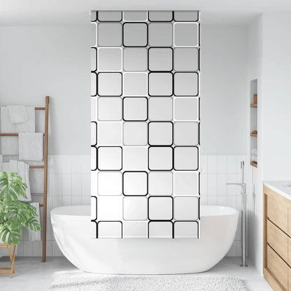 Tenda a Rullo Doccia 110x240 cm Larghezza Tessuto 106 cm | homemem39