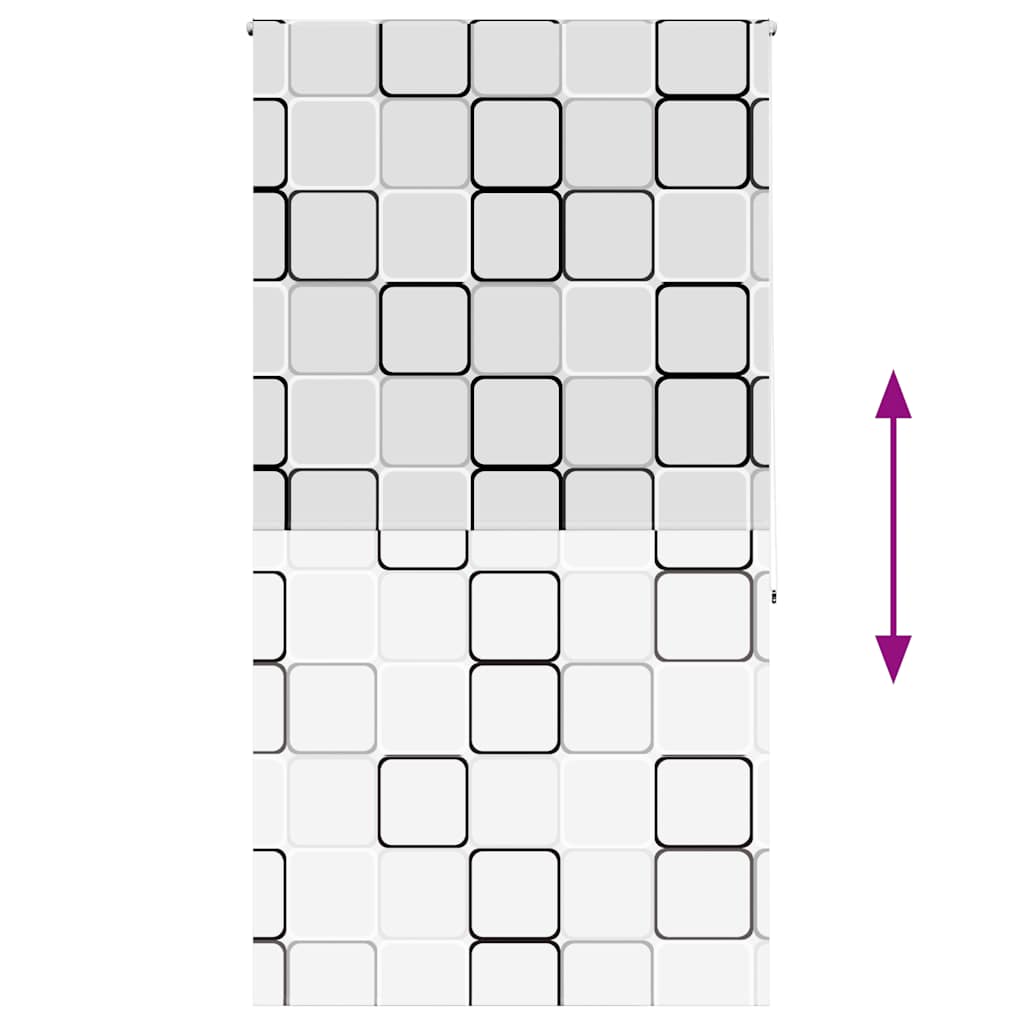 Tenda a Rullo Doccia 130x240 cm Larghezza Tessuto 126 cm | homemem39